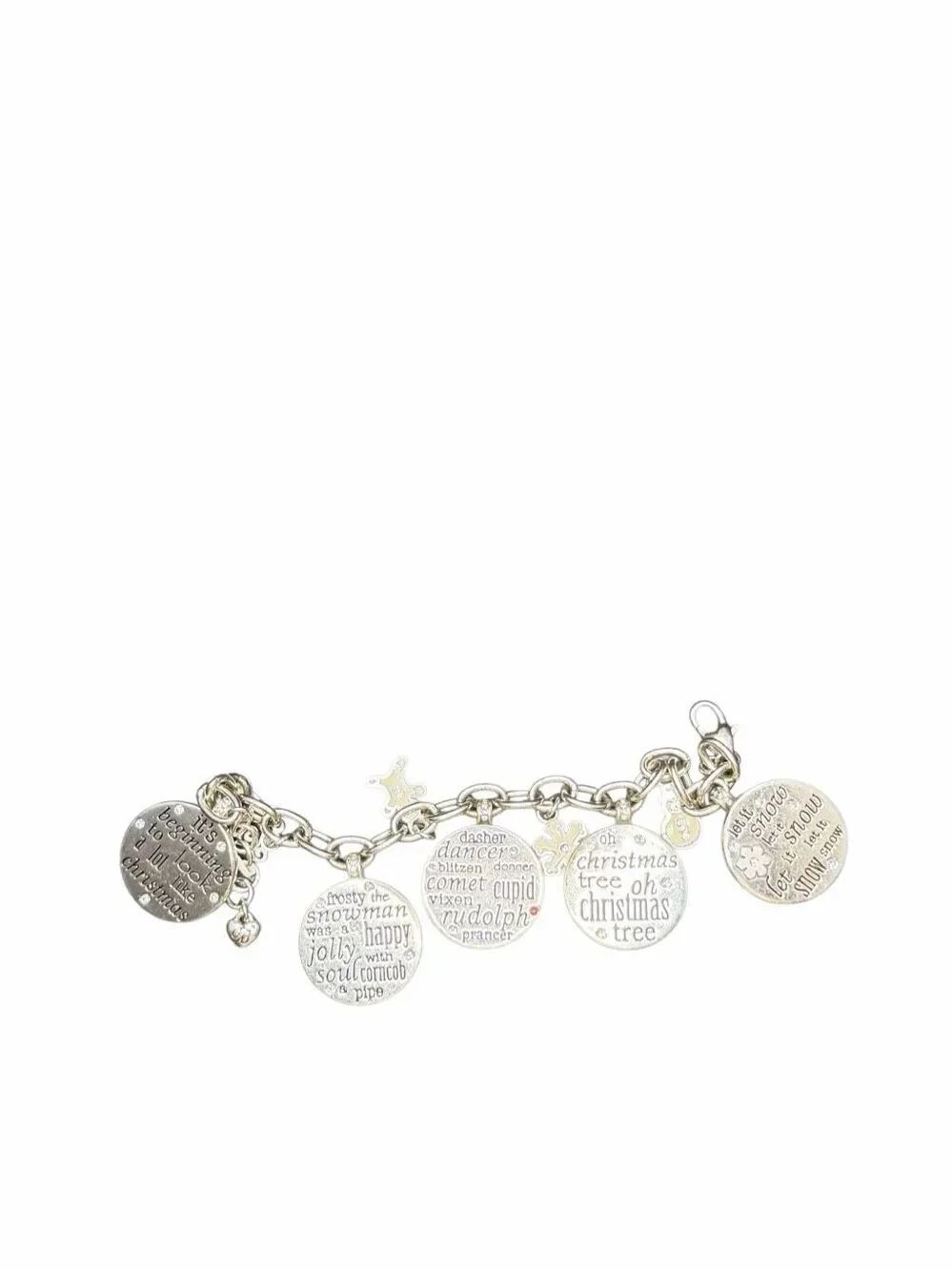 Brighton Christmas charm bracelet - silver